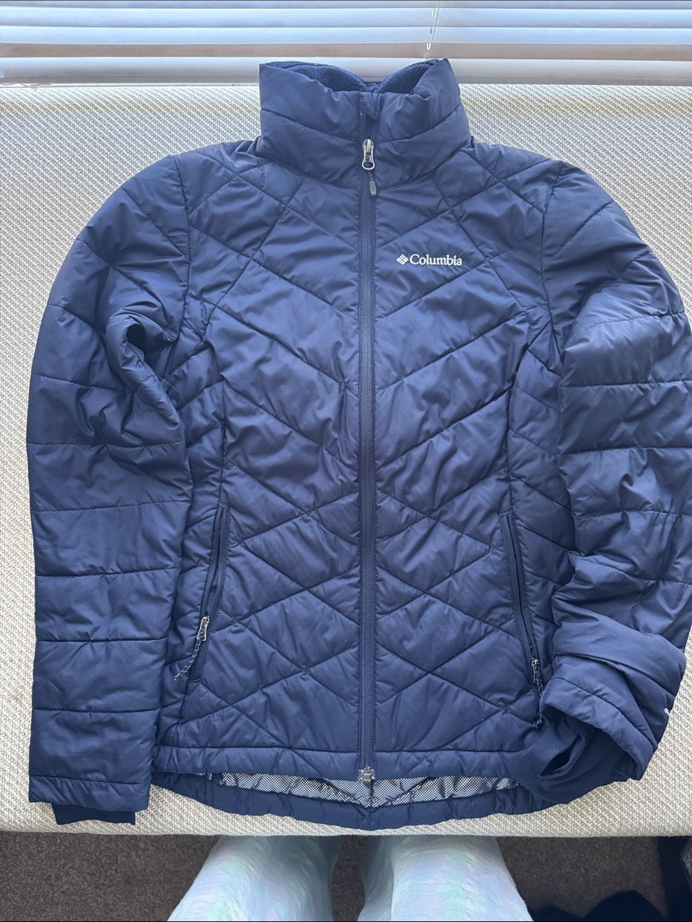 Columbia Women's Navy Quilted Puffer Jacket
